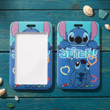 ID Card Badge Holder - Lilo & Stitch (Disney) - Stitch Hugging Plush Heart Doodles