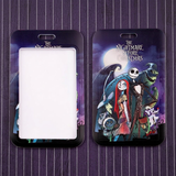 ID Card Badge Holder - Disney - The Nightmare Before Christmas Purple Logo Pinstripe Suit