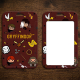 ID Card Badge Holder - Harry Potter - Gryffindor Chibi Characters Maroon