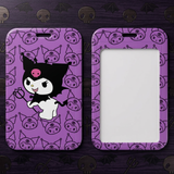 ID Card Badge Holder - Sanrio - Kuromi with Trident