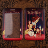 ID Card Badge Holder - Beauty and the Beast - Beauty and the Beast - Red Movie Poster Belle and Beast Cast