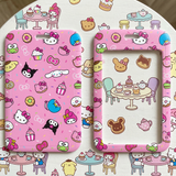 ID Card Badge Holder - Sanrio - Characters Dessert Pattern