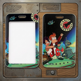 ID Card Badge Holder - Futurama - Characters and Planet Express Logo