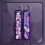 Embroidery Keychain - Pokémon - Mewtwo (Purple)