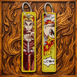 Embroidery Keychain - Demon Slayer - Kyojuro Rengoku (Flames)