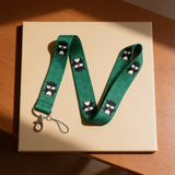 Lanyard - Sanrio - Badtz-Maru on Green Background