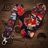 Lanyard - Naruto - Akatsuki Clouds and Various Characters (Naruto, Sasuke, Kakashi, Itachi, Madara, Etc.)