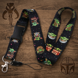 Lanyard - Star Wars - Grogu (Baby Yoda) (Multiple Poses Black)