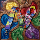 Lanyard - Inside Out - Joy, Sadness, Anger, Disgust, Fear, Bing Bong