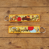 Embroidery Keychain - Winnie the Pooh - Tigger (Balloon & Pumpkin Cart)