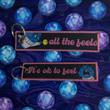 Embroidery Keychain - Inside Out - Sadness (All the Feels)
