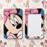 ID Card Badge Holder - Mickey & Friends - Minnie Mouse Close-Up Pink Bow
