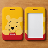 ID Card Badge Holder - Winnie the Pooh - Peeking From Red Pocket