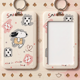 ID Card Badge Holder - Peanuts - Snoopy Alice In Wonderland Playing Cards
