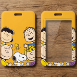 ID Card Badge Holder - Peanuts - Snoopy And Peanuts Gang On Yellow
