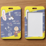 ID Card Badge Holder - Peanuts - Snoopy And Charlie Brown "Hee Hee" Blue