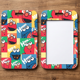 ID Card Badge Holder - Sesame Street - Elmo And Cookie Monster Colorful Blocks