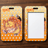 ID Card Badge Holder - Demon Slayer - Zenitsu Agatsuma Crawling On Yellow Triangles