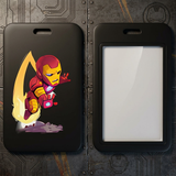 ID Card Badge Holder - Marvel - Chibi Iron Man Flying Upwards