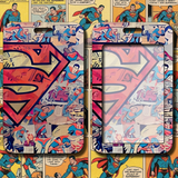 ID Card Badge Holder - DC Comics - Superman Logo And Comic Book Panels