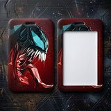 ID Card Badge Holder - Marvel - Venom With Tongue Out Red Background
