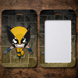 ID Card Badge Holder - Marvel - Chibi Wolverine Flying Comic Book Background