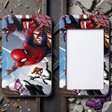 ID Card Badge Holder - Marvel - Spider-Man Swinging Upside Down City Scene