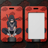 ID Card Badge Holder - Naruto - Itachi Uchiha Crouching Red Clouds