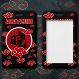 ID Card Badge Holder - Naruto - Akatsuki Logo With Red Clouds On Black