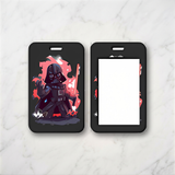 ID Card Badge Holder - Star Wars - Chibi Darth Vader With Red Lightsaber