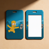 ID Card Badge Holder - The Simpsons - Bart Simpson As Nirvana's Nevermind Album
