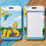 ID Card Badge Holder - The Simpsons - Homer Simpson Relaxing On Inner Tube