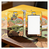 ID Card Badge Holder - Star Wars - Grogu And The Mandalorian With Many Grogus