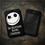 ID Card Badge Holder - The Nightmare Before Christmas - Jack Skellington Face With Title