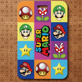 ID Card Badge Holder - Super Mario - Characters Grid Pattern