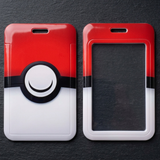 ID Card Badge Holder - Pokémon - Red And White Poké Ball Design