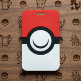 ID Card Badge Holder - Pokémon - Red And White Poké Ball Design