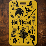 ID Card Badge Holder - Harry Potter - Hufflepuff Yellow Black Icons