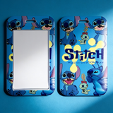 ID Card Badge Holder - Lilo & Stitch - Stitch And Scrump On Blue Background