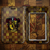 ID Card Badge Holder - Harry Potter - Gryffindor House Crest On Checkered Pattern
