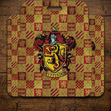 ID Card Badge Holder - Harry Potter - Gryffindor House Crest On Checkered Pattern