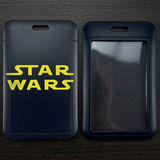 ID Card Badge Holder - Star Wars - Yellow Logo Black Background