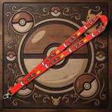 Lanyard - Pokémon - Poké Balls and Pikachu Red