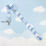 Lanyard - Sanrio - Cinnamoroll Happy Time White and Blue