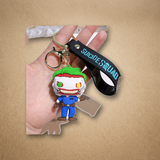3D PVC Figure Keychain - DC Comics - Joker In Blue Uniform