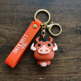 3D PVC Figure Keychain - The Lion King - Pumbaa Chibi Figure