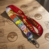 Lanyard - Pokémon - Chibi Character Stack Red