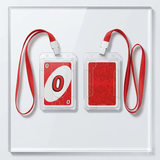 ID Card Badge Holder - Solid Clear