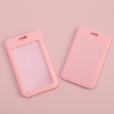 ID Card Badge Holder - Solid Pink