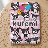 ID Card Badge Holder - Sanrio - Kuromi Poses With Balloons And Skulls